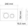 Система инсталляции для унитазов WASSERKRAFT GLAN 66TLT.010.ME.WH.WH01